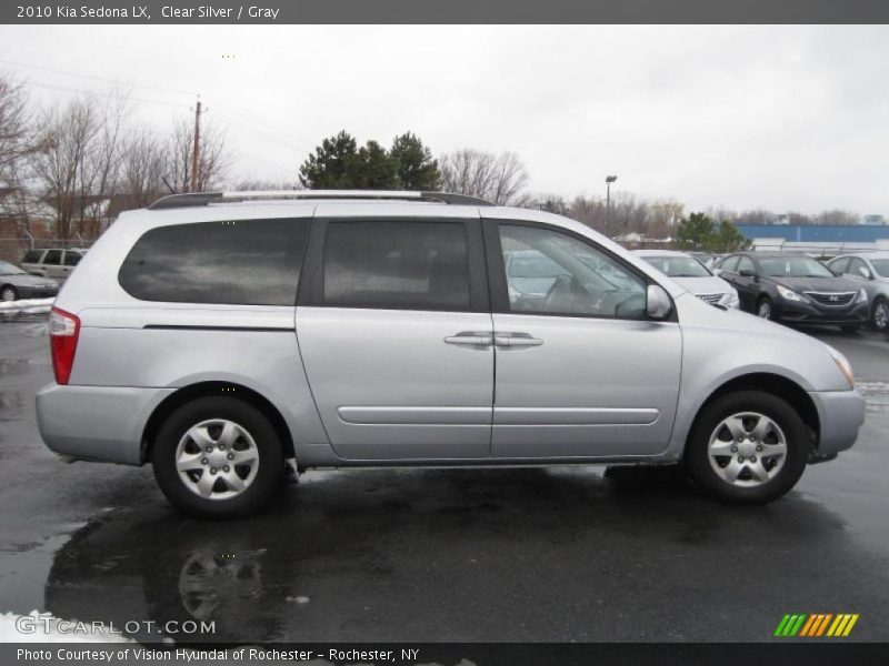 Clear Silver / Gray 2010 Kia Sedona LX