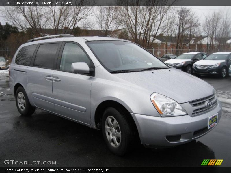 Clear Silver / Gray 2010 Kia Sedona LX