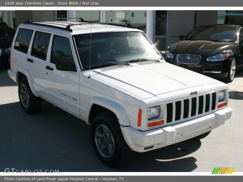Stone White / Mist Gray 1998 Jeep Cherokee Classic