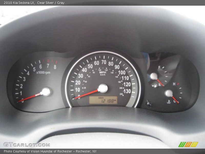 Clear Silver / Gray 2010 Kia Sedona LX
