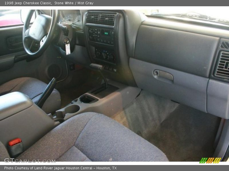 Stone White / Mist Gray 1998 Jeep Cherokee Classic