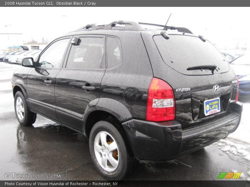 Obsidian Black / Gray 2008 Hyundai Tucson GLS