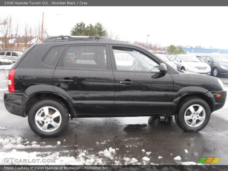 Obsidian Black / Gray 2008 Hyundai Tucson GLS