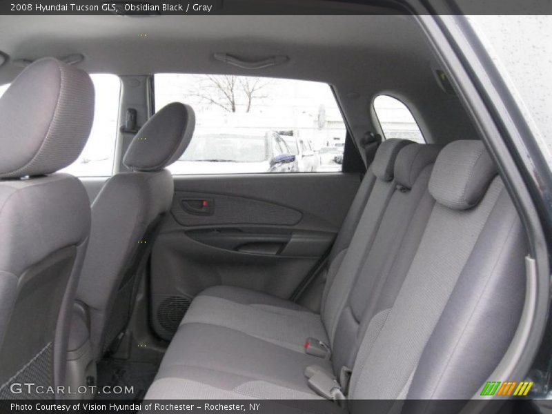 Obsidian Black / Gray 2008 Hyundai Tucson GLS