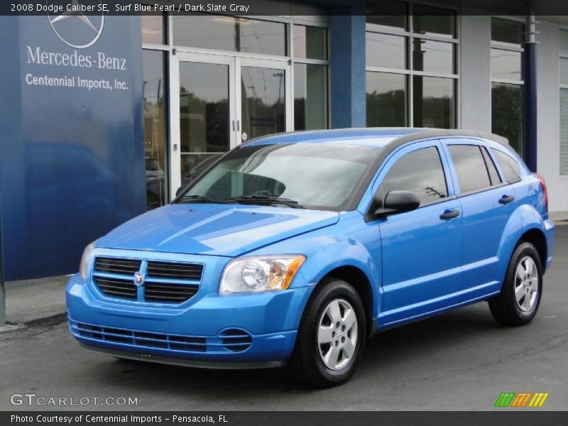 Surf Blue Pearl / Dark Slate Gray 2008 Dodge Caliber SE