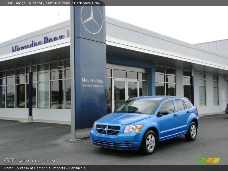 Surf Blue Pearl / Dark Slate Gray 2008 Dodge Caliber SE