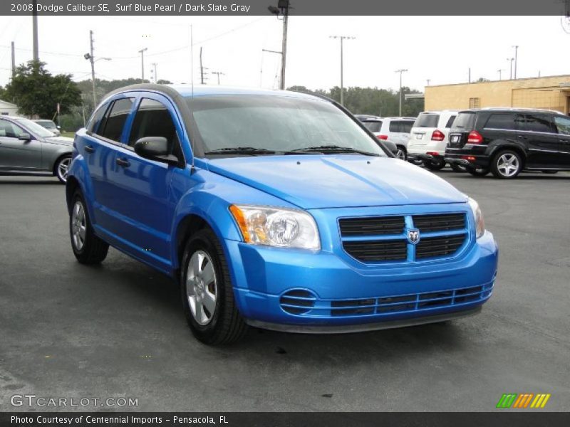 Surf Blue Pearl / Dark Slate Gray 2008 Dodge Caliber SE