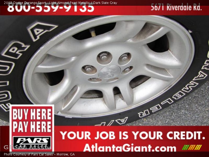 Light Almond Pearl Metallic / Dark Slate Gray 2002 Dodge Durango Sport