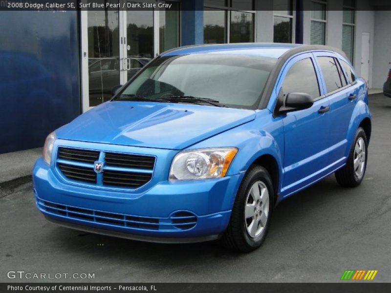 Surf Blue Pearl / Dark Slate Gray 2008 Dodge Caliber SE