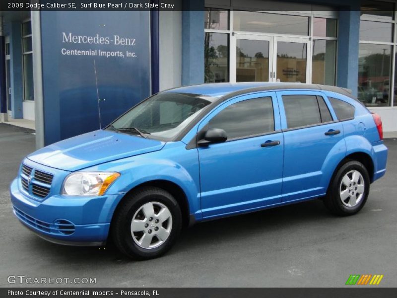 Surf Blue Pearl / Dark Slate Gray 2008 Dodge Caliber SE