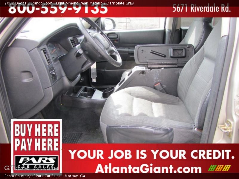 Light Almond Pearl Metallic / Dark Slate Gray 2002 Dodge Durango Sport