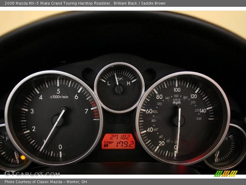  2008 MX-5 Miata Grand Touring Hardtop Roadster Grand Touring Hardtop Roadster Gauges