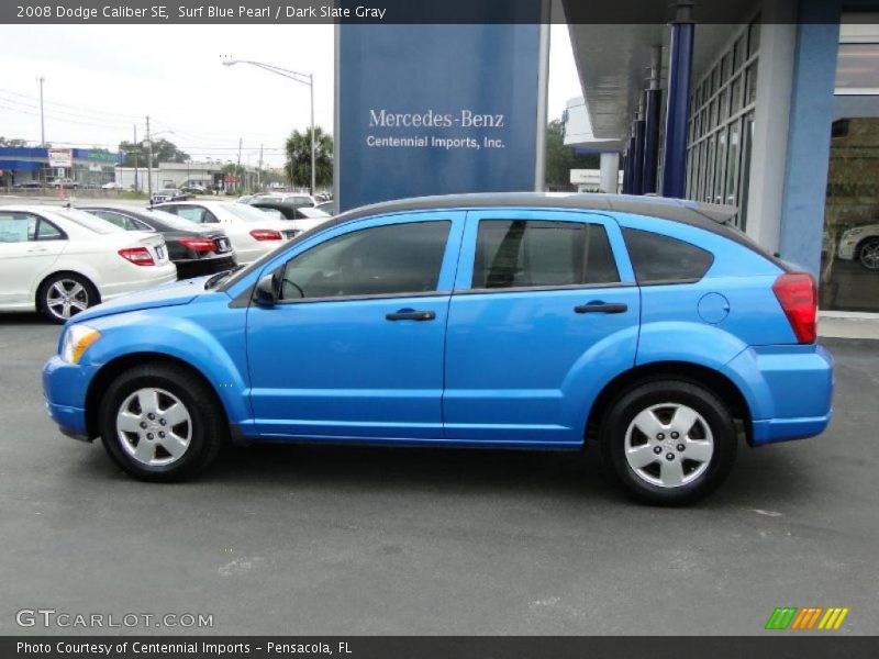 Surf Blue Pearl / Dark Slate Gray 2008 Dodge Caliber SE