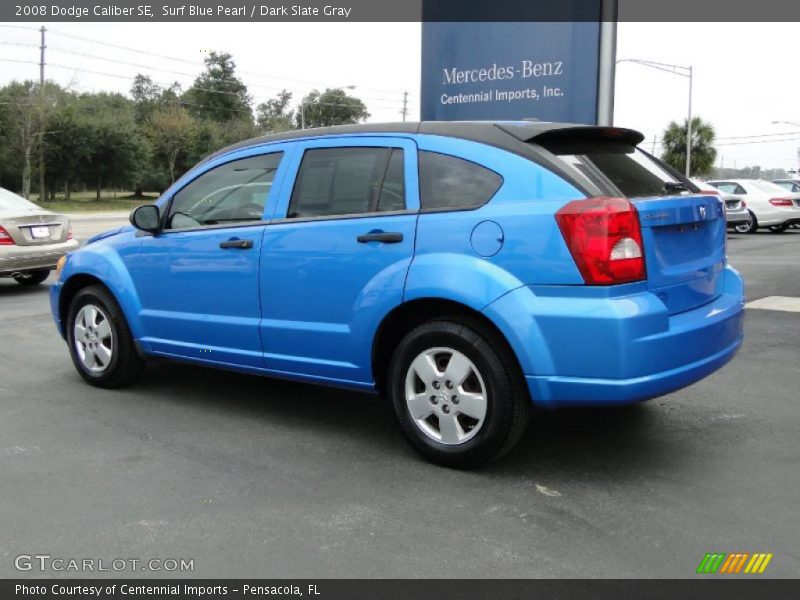 Surf Blue Pearl / Dark Slate Gray 2008 Dodge Caliber SE