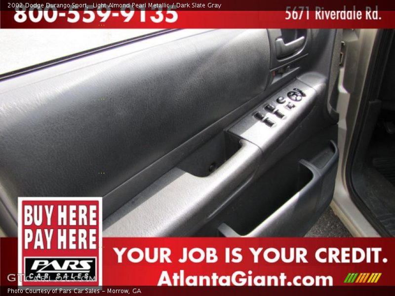 Light Almond Pearl Metallic / Dark Slate Gray 2002 Dodge Durango Sport