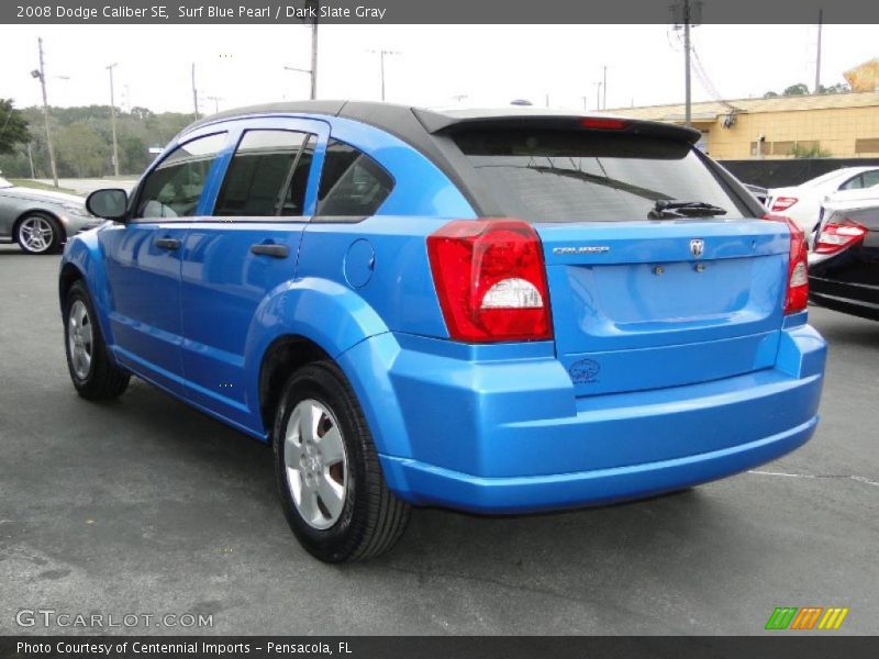 Surf Blue Pearl / Dark Slate Gray 2008 Dodge Caliber SE