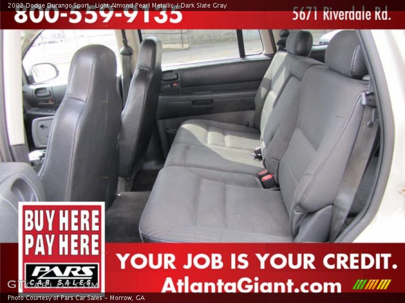 Light Almond Pearl Metallic / Dark Slate Gray 2002 Dodge Durango Sport
