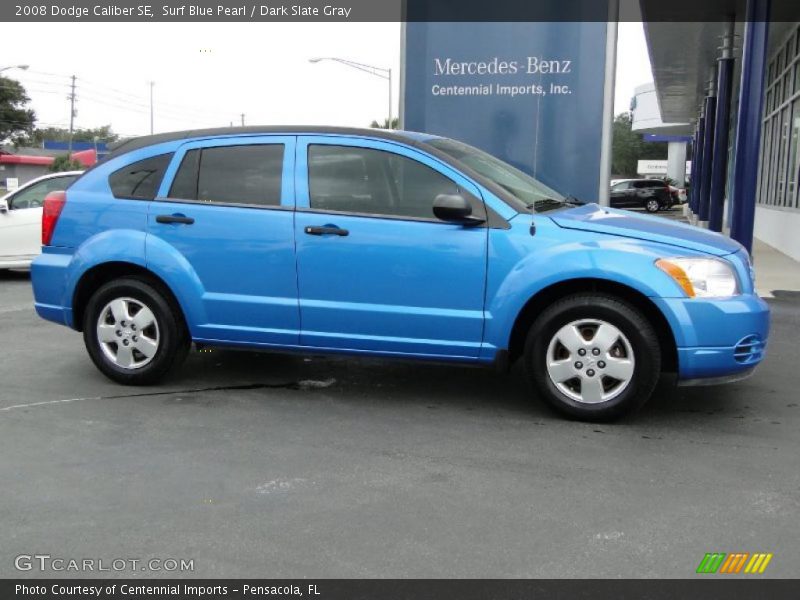 Surf Blue Pearl / Dark Slate Gray 2008 Dodge Caliber SE