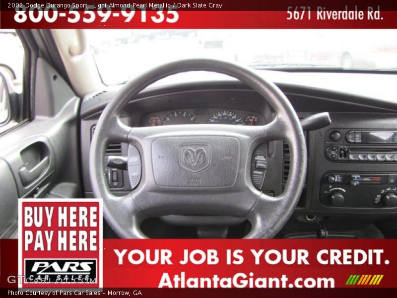Light Almond Pearl Metallic / Dark Slate Gray 2002 Dodge Durango Sport