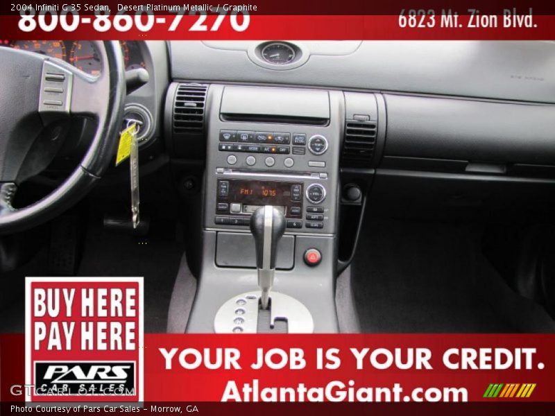 Desert Platinum Metallic / Graphite 2004 Infiniti G 35 Sedan
