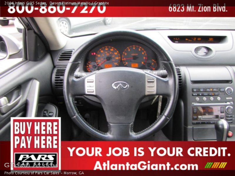 Desert Platinum Metallic / Graphite 2004 Infiniti G 35 Sedan