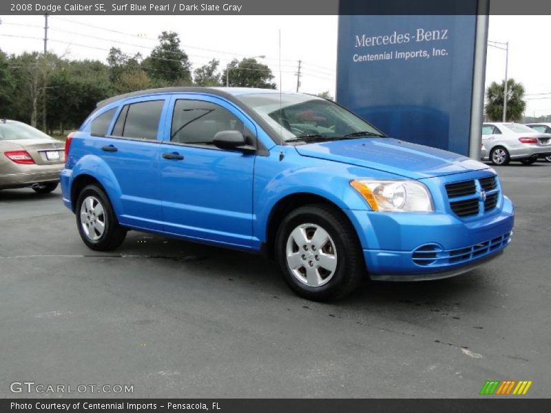 Surf Blue Pearl / Dark Slate Gray 2008 Dodge Caliber SE