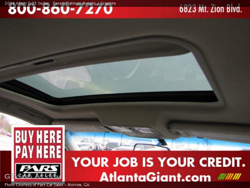 Desert Platinum Metallic / Graphite 2004 Infiniti G 35 Sedan