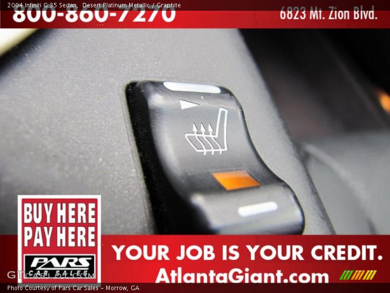 Desert Platinum Metallic / Graphite 2004 Infiniti G 35 Sedan