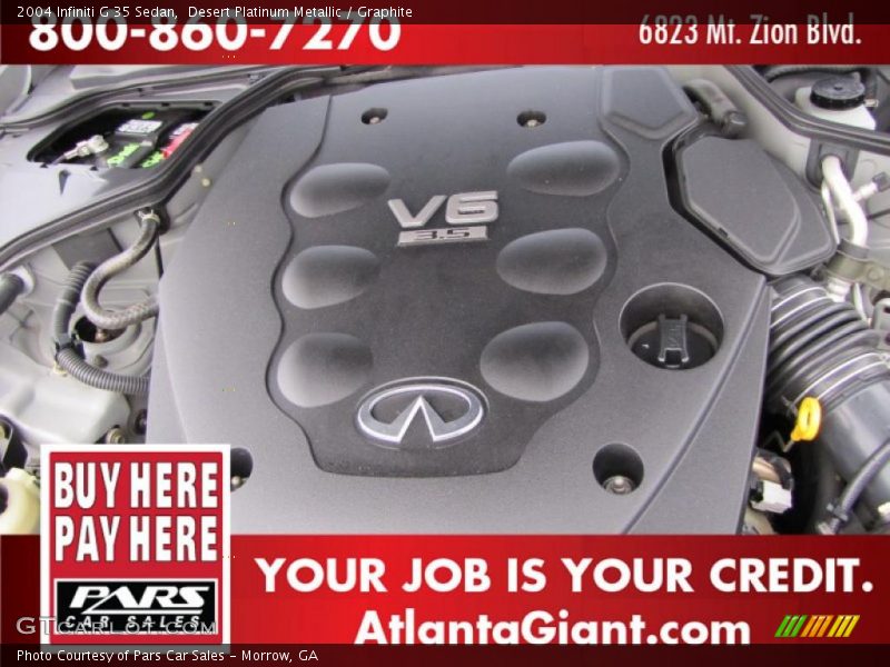 Desert Platinum Metallic / Graphite 2004 Infiniti G 35 Sedan