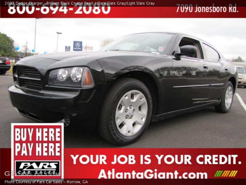 Brilliant Black Crystal Pearl / Dark Slate Gray/Light Slate Gray 2007 Dodge Charger