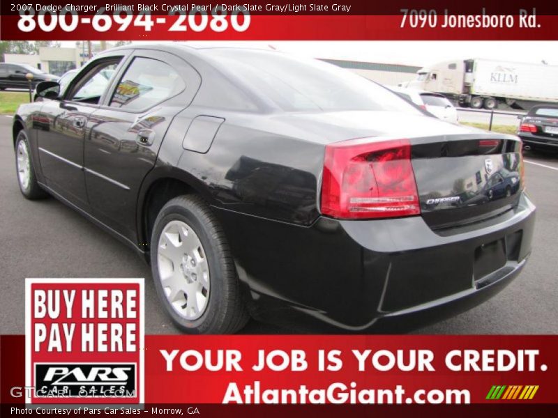 Brilliant Black Crystal Pearl / Dark Slate Gray/Light Slate Gray 2007 Dodge Charger
