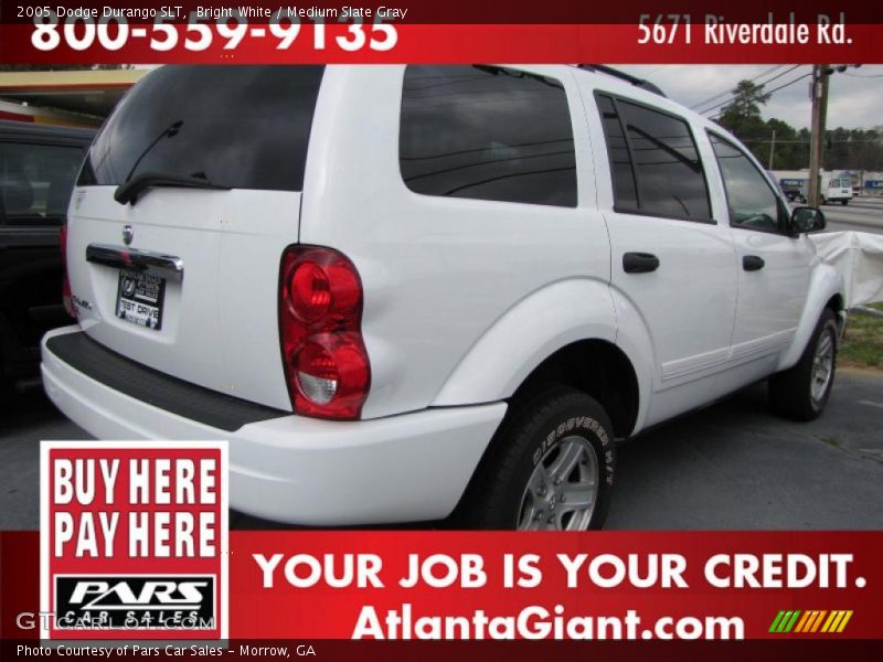 Bright White / Medium Slate Gray 2005 Dodge Durango SLT