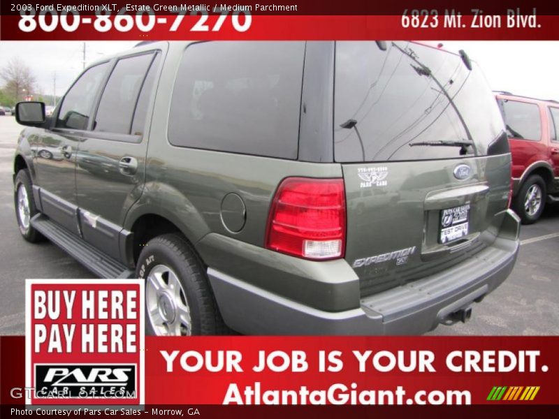Estate Green Metallic / Medium Parchment 2003 Ford Expedition XLT