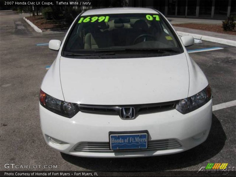 Taffeta White / Ivory 2007 Honda Civic LX Coupe