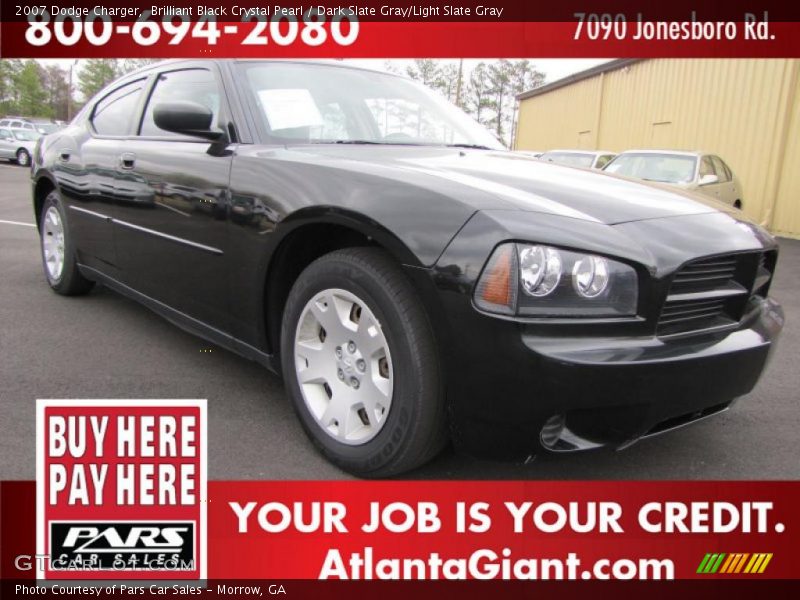 Brilliant Black Crystal Pearl / Dark Slate Gray/Light Slate Gray 2007 Dodge Charger