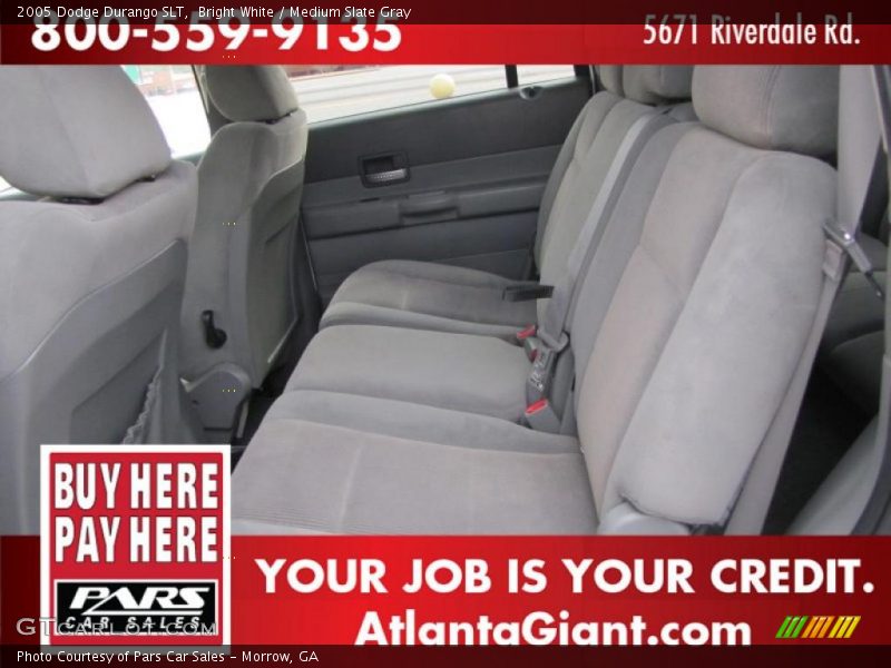 Bright White / Medium Slate Gray 2005 Dodge Durango SLT