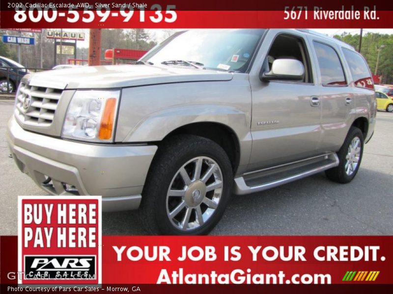 Silver Sand / Shale 2002 Cadillac Escalade AWD