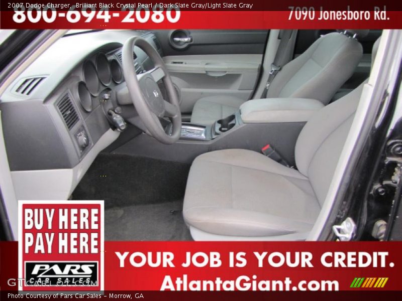 Brilliant Black Crystal Pearl / Dark Slate Gray/Light Slate Gray 2007 Dodge Charger