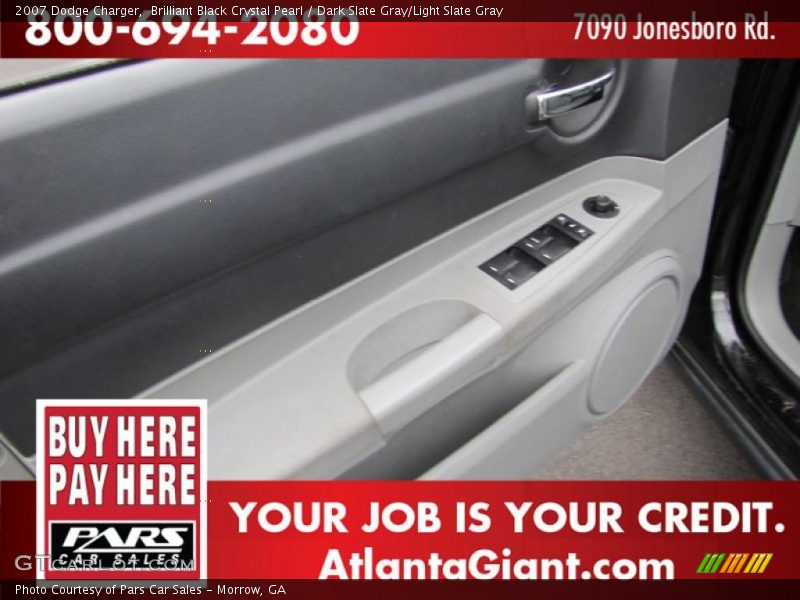 Brilliant Black Crystal Pearl / Dark Slate Gray/Light Slate Gray 2007 Dodge Charger