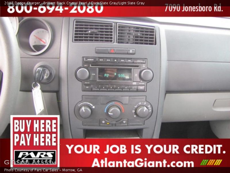 Brilliant Black Crystal Pearl / Dark Slate Gray/Light Slate Gray 2007 Dodge Charger
