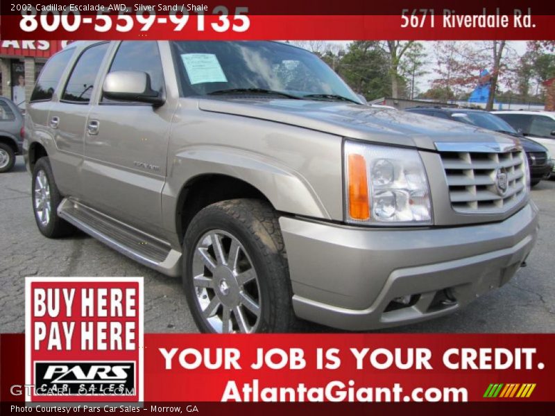 Silver Sand / Shale 2002 Cadillac Escalade AWD