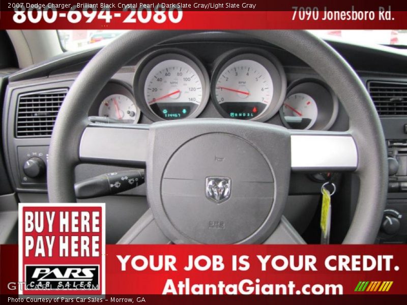 Brilliant Black Crystal Pearl / Dark Slate Gray/Light Slate Gray 2007 Dodge Charger