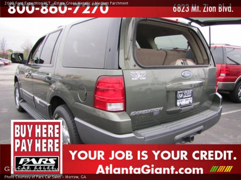 Estate Green Metallic / Medium Parchment 2003 Ford Expedition XLT