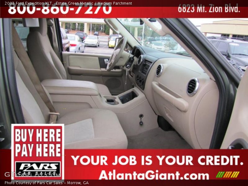 Estate Green Metallic / Medium Parchment 2003 Ford Expedition XLT