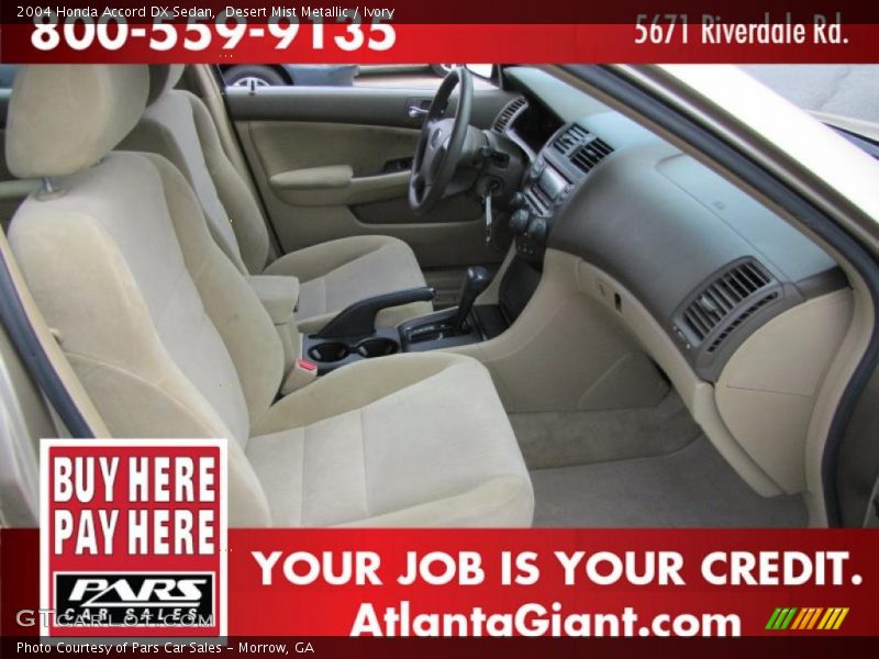 Desert Mist Metallic / Ivory 2004 Honda Accord DX Sedan