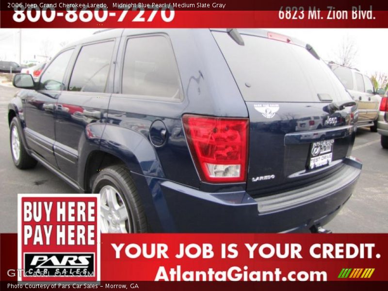 Midnight Blue Pearl / Medium Slate Gray 2006 Jeep Grand Cherokee Laredo