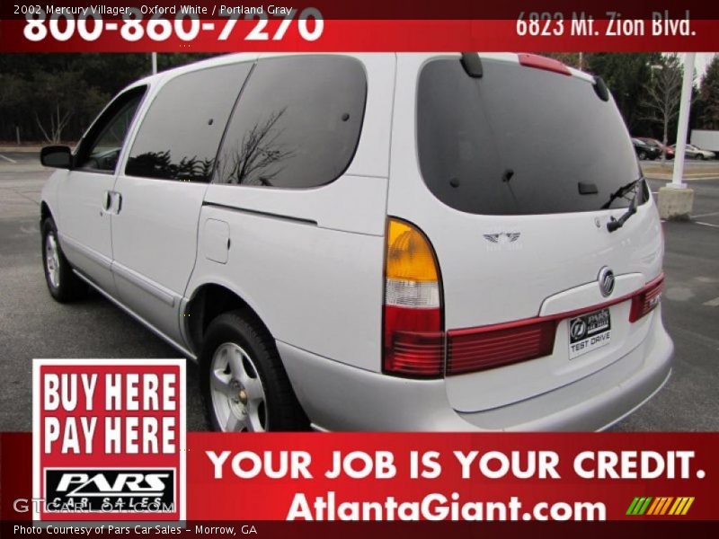 Oxford White / Portland Gray 2002 Mercury Villager