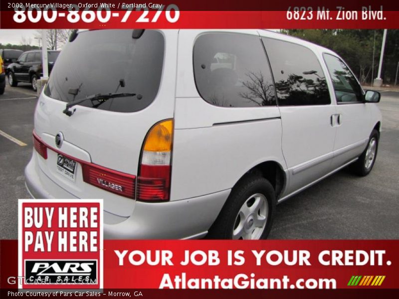 Oxford White / Portland Gray 2002 Mercury Villager