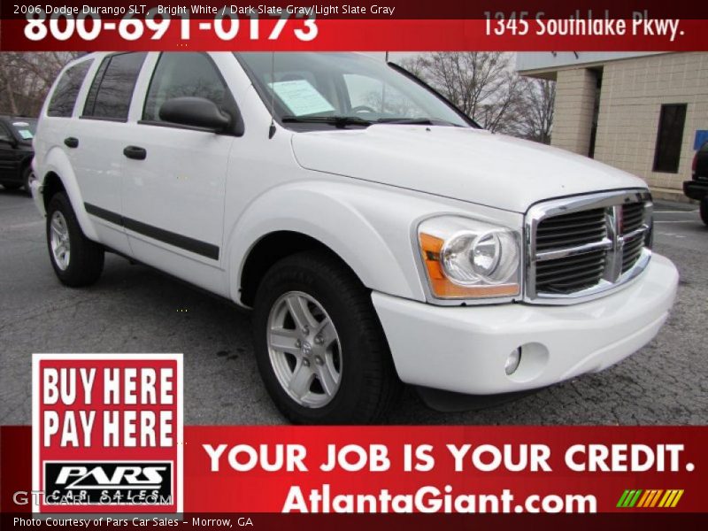 Bright White / Dark Slate Gray/Light Slate Gray 2006 Dodge Durango SLT