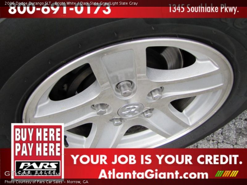 Bright White / Dark Slate Gray/Light Slate Gray 2006 Dodge Durango SLT